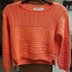 Cotton Emporium orange crop sweater